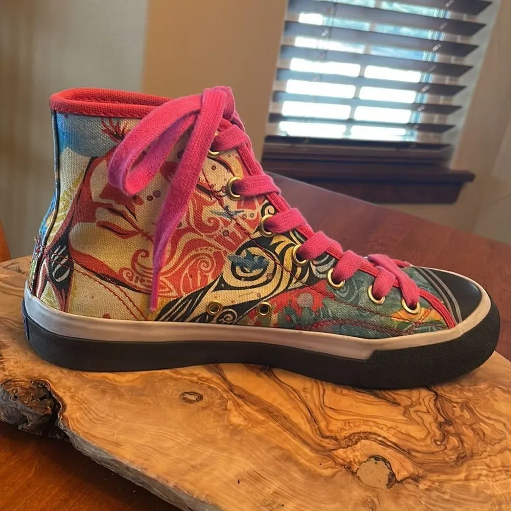 Men's Custom Pro Keds High Top Sneakers - Size 6